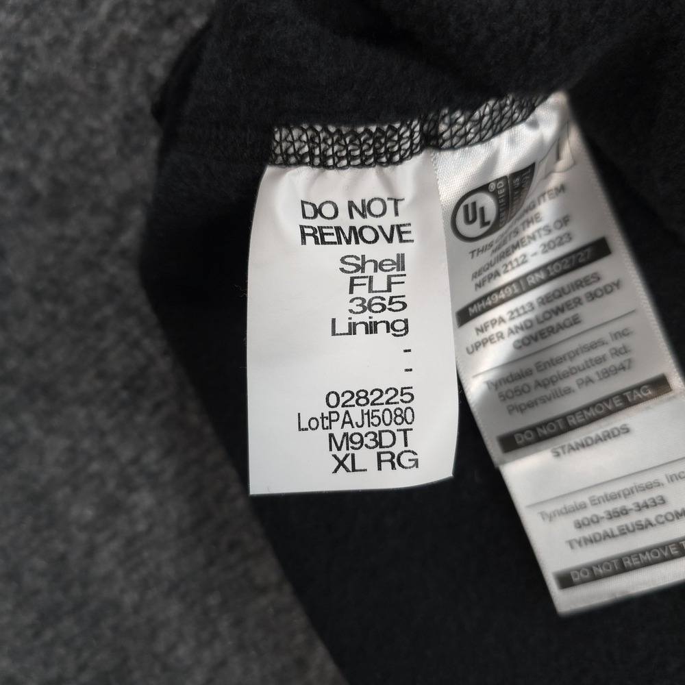 Tyndale Shirt Mens XL Black CAT2 AR FR Flame Resistant Thermal Base Layer Crew - Picture 4 of 11